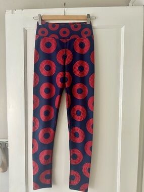 Women’s Phish Fishman Donuts Leggings Navy and Red